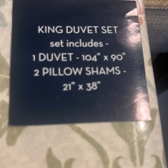 WILLIAM MORRIS England Strawberry Thief Summer King Duvet Cover Set Shams NEW - Picture 7 of 11